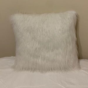 White, Fuzzy Pillows